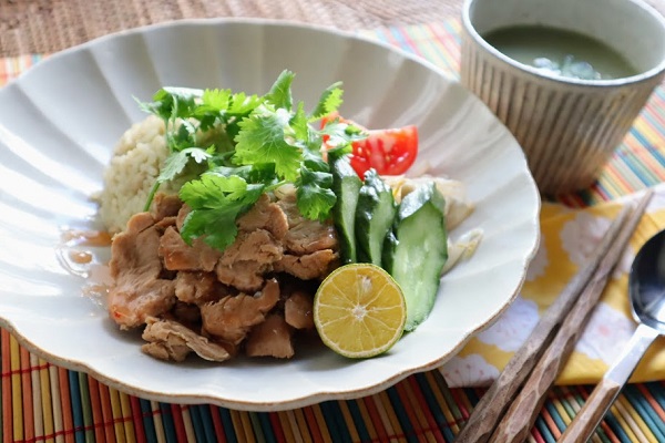 そのまま使える クイックソイ で炊飯器で簡単に作る海南鶏飯をヴィーガンに 世界を旅するヴィーガンレシピ