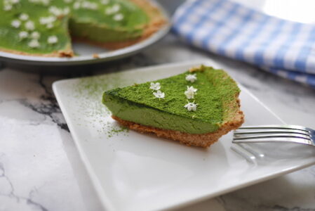 本当にヴィーガン なめらかで濃厚な口当たりの抹茶チーズケーキ