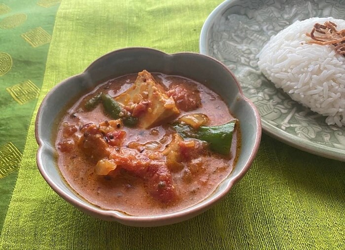 レッドタイのココナッツカレーシュリンプのレシピ